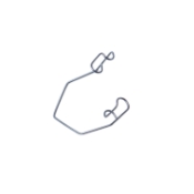Barraquer Eye Speculum, 10mm Closed Wire Blades, Dull Finish, 15mm Spread, Overall Length 1-3/8" (36mm) 