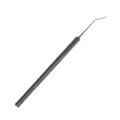Barrett Style Nucleus Rotator / Manipulator, Stainless Steel, Angled, 0.65mm Mushroom Style Tip, Bend To Tip 10mm, Handle Length 4-3/4" (120mm) 