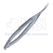 Bechart Lens Holding Forceps, Curved, 23mm Mid-Screw To Tip Length, Serrated Handle, Overall Length 4-3/4" (120mm) - 11-6-9587