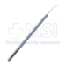 Bechert Nucleus Rotator, Horizontal Y-Shape Rotator Tip, Angled Shaft, 7mm Tip To Bend, Round Knurled Handle, Polished Finish, Overall Length 4 7/8" (125mm) - 5-5048