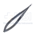 Bechert-Sinskey Needle Holder, Straight, Delicate, 9mm Jaws, With Lock, Round Knurled Large Handle, Overall Length 5-1/8" (129mm) - 5-4938