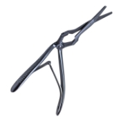 Becker Septum Scissors, Angled Squeeze Handle, Serrated Blades, Overall Length 6-1/3" (160mm) 