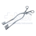 Beckman Retractor, 4 x 4 Blunt Prongs, Hinged 25mm x 50.5mm Blades, Maximum Opening 5-3/4" (145mm), Hinged Arm Length 3-3/4" (94mm), Overall Length 12-1/4" (310mm) - 846-8826