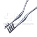 Beckman-Weitlaner Retractor, Hinged Blades, 3 x 4 Blunt Prongs, 17mm x 22mm, Overall Length 8-1/2" (216mm) - E2540