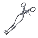 Beckman-Weitlaner Retractor, Hinged Blades, 3 x 4 Blunt Prongs, 17mm x 22mm, Overall Length 8-1/2" (216mm) 