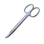 Beebee Scissors, Curved, Sharp, Overall Length 4-1/4" (108mm) 