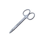 Beebee Scissors, Straight, Blunt Tips, Overall Length 4-1/4" (108mm) 