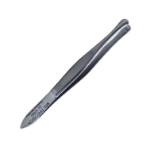 Beer Cilia Forceps, Rounded Blunt Tips, Smooth Platforms, Overall Length 3-1/16" (78mm) 