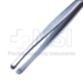 Beer Cilia Forceps, Rounded Blunt Tips, Smooth Platforms, Overall Length 3-1/2" (89mm) - 52-10090