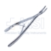 Belz Lacrimal Sac Rongeur, Rounded 17mm Long Jaws, 2mm Wide At Tip, 3mm Wide At Midline, Dull Finish, Overall Length 7" (180mm) - 5-5601