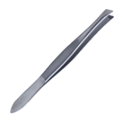 Bergh Cilia Forceps, Angled, Pointed Tip, Serrated Jaw, Beveled On The Outside Of Jaw, Overall Length 3-1/2" (89mm) 