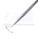 Beyer Pigtail Probe, Stainless Steel, 16mm Diameter Pigtail Curved Probes, Suture Eyes Just Back Of Blunt Ends, Round Knurled Handle, Polished Finish, Overall Length 5-3/4" (146mm) - 5-5362-CB