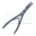 Beyer Rongeur, Curved, 4mm x 15mm Bite, Double Action Spring Handle, Overall Length 7" (178mm) - D7522