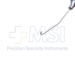Binkhorst Hooked Cannula, Left, 22ga, 30 Degrees Angled Shaft, 13mm From Bend to Tip, 2.5mm "J" Shaped Hook, Polished Finish, Excluding Hub Overall Length 1-1/4" (32mm) - 11-8-6521