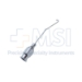 Binkhorst Hooked Cannula, Left, 22ga, 30 Degrees Angled Shaft, 13mm From Bend to Tip, 2.5mm "J" Shaped Hook, Polished Finish, Excluding Hub Overall Length 1-1/4" (32mm) - 11-8-6521