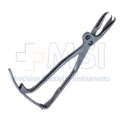Bishop Bone Holidng Forceps, Adjustable Jaw, Overall Length 9" (229mm) 