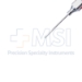 Bishop-Harmon Irrigating Cannula, 19ga, Polished Finish, Straight Shaft, Flattened Blunt Tip, Excluding Hub Overall Length 1" (25mm) - 5-5033-S