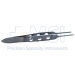 Bishop-Harmon Tissue Forceps, Straight, 0.8mm, 1 x 2 Teeth, Flat 3-Hole Handle, Overall Length 3-3/8" (85mm) - 5-2611