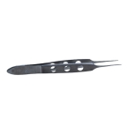 Bishop-Harmon Tissue Forceps, Straight, 0.3mm, 1 x 2 Teeth, Flat 3-Hole Handle, Overall Length 3-3/8" (85mm) 260540,5-2613,K5-3500,E1502