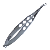 Blades Lens Holding Forceps, Angled At 45 Degrees, Delicate, Narrow Jaws, Three Hole Handle 2816696,11/6/9611,K5-8500,08-01315,E2984