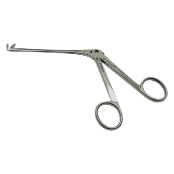 Blakesley Nasal Forceps, Upturned 90 Degrees Cup Jaws, USA Size 00, 3mm Bite, Shaft Length Of 115mm 