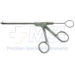 Blakesley Nasal Suction Forceps, 2.5mm x 4mm Angled Up 35 Degrees Fenestrated Jaw, Working Length 4" (100mm), Overall length 7" (180mm) - 232-B41-41