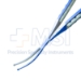 Shepard IOL Insertion Forceps, Titanium, Curved 18mm Shafts, 1.91mm Wide Grasping Tip, Flat Serrated Cross Action Handle, Dull Finish, Overall Length 4.3" (108mm) - TDK-3-811