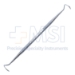 Bodian Lacrimal Pigtail Probe, Stainless Steel, 12mm Diameter Pigtail Curved Probes, Eyes 4mm Back Of Blunt Ends, Round Knurled Handle, Polished Finish, Overall Length 5-3/4" (145mm) - 5-5361-B