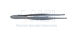 Bonaccolto Utility Forceps, Straight Shafts, 16mm x 2.4mm Platform, Lengthwise Serrated Jaws, Cross Serrated Tips, Serrated Handle, Polished Finish, Overall Length 4-1/4" (110mm) - 5-2019