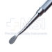 Bone File, Double Ended, #12, Bell-Shaped, Plain Serrations, Round Knurled Handle, Overall Length 7" (178mm) - F9543