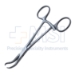 Bone Reduction Forceps, Curved, Serrated Jaws, Pointed Tips, Overall Length 5-1/2" (140mm) - D7135