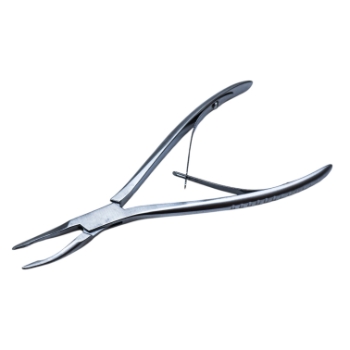 Stellbrink (Syvonectomy) Bone Rongeur, Half Curved, 2mm x 5mm Jaw, Overall Length 6-3/4" (171mm) 