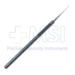 Bonn Iris Hook, Curved, Blunt 0.3mm Hook, Serrated Flat Handle, Dull Finish, Overall Length 4-3/4" (123mm) - 5-1650-D
