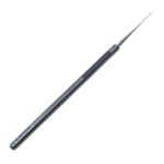 Bonn Iris Hook, Curved, Blunt 0.3mm Hook, Serrated Flat Handle, Dull Finish, Overall Length 4-3/4" (123mm) K3-5060,E0549 D,9251E,K3-5060,E0549 D