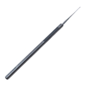 Bonn Iris Hook, Curved, Blunt 0.3mm Hook, Serrated Flat Handle, Dull Finish, Overall Length 4-3/4" (123mm) K3-5060,E0549 D,9251E,K3-5060,E0549 D