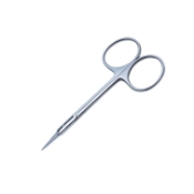 Bonn Iris Style Scissors, Straight, Fine Blades, Overall Length 3-1/2" (89mm) 