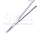 Bonn Iris Style Scissors, Curved, Fine Blades, Two Tone Finish, Overall Length 3-1/2" (89mm) - 19-13562