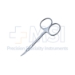 Bonn Iris Style Scissors, Curved, Fine Blades, Two Tone Finish, Overall Length 3-1/2" (89mm) - 19-13562