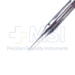 Bonn Suture Forceps, 0.12mm, 1 x 2 Teeth, Platforms Teeth Set At 90 Degrees, Ergonomic Fenestrated Handle, Overall Length 4-3/8" (110mm) - M357135