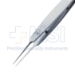 Bonn Suturing Forceps, Straight Shafts, 0.12mm Teeth, 5mm Tying Platform, Long Model, Serrated Handle, Polished Finish, Overall Length 3-3/4" (96mm) - 5-2922