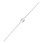 Bowman Lacrimal Probe, Size 1/2, Malleable Sterling Silver, Overall Length 5.6" (142mm) 1246695,13-May,E4202