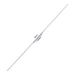 Bowman Lacrimal Probe, Size 3/4, Malleable Sterling Silver, Overall Length 5.6" (142mm) 1247060,May-14,E4203