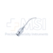 Bracken Anterior Chamber Cannula, 19ga, Curved 90 Degrees, Flattened Beveled Tip, Polished Finish, Excluding Hub Overall Length 3/4" (21mm) - 5-5041