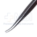 Bracken Iris Forceps, Lightly Curved, Serrated Handle, Matte Finish, Delicate Cross-Serrated Lightly Curved Tips, Overall Length 4" (100mm) - 5-2527