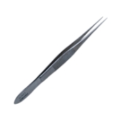 Bracken-Farkas Corneal Forceps, Neumann Modification, Straight Shafts, 0.12mm, Delicate, 1 x 2 Teeth, Serrated Handle, Stabilization Pin, Overall Length 4-1/2" (110mm)  K5-4501,E1670 FN,2264E,K5-4501,E1670FN