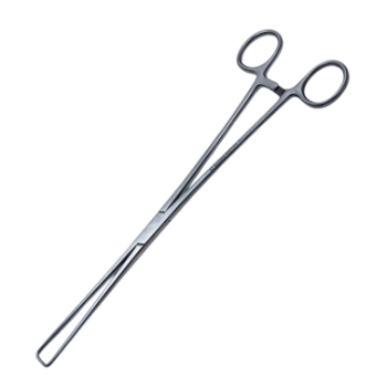 Braun Uterine Tenaculum, Overall Length 10" (254mm) 