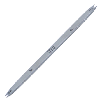 Braunstein Fixed Caliper, Double Ended, Fine Points, 2mm/2.5mm Ends, Overall Length 3-1/4" (83mm) 