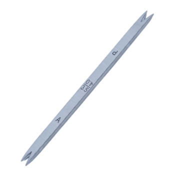 Braunstein Fixed Caliper, Double Ended, Fine Points, 3.5mm/4mm Ends, Overall Length 3-1/4" (83mm) K3-9250,E2402A