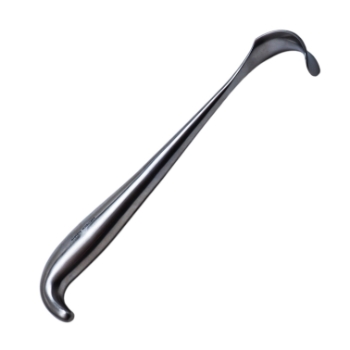 Brewster Retractor, Curved, Convex 20mm x 38mm (3/4" x 1-1/2") Blades, Overall Length 8-1/2" (216mm) 