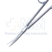 Brophy Gum Suture Scissors, Curved, Sharp / Sharp, 36mm Mid-Screw To Tip, Two Tone Finish, Overall Length 5-1/2" (139mm) - 114-6211